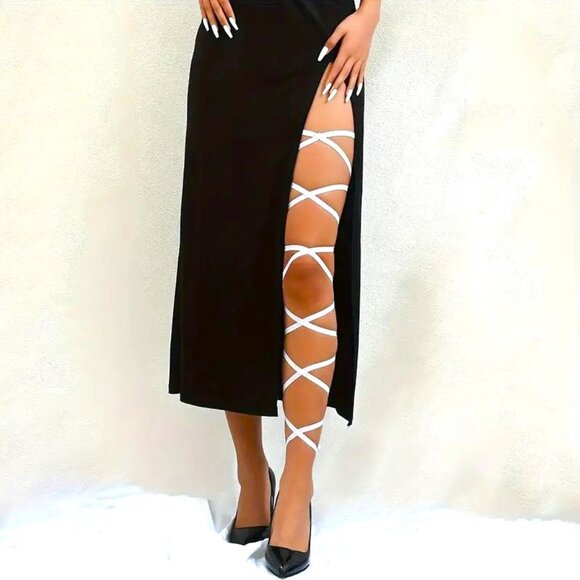 Leg Wrap Sexy Garter Belt Lingerie Harness Rave Club Trendy Stylish cosplay Fun - Picture 1 of 2